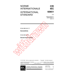 IEC 60651:1979/AMD2:2000