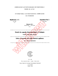 IEC 60335-1:1976/AMD5:1986