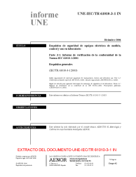 UNE-IEC/TR 61010-3-1:2006 IN