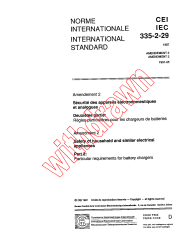 IEC 60335-2-29:1987/AMD2:1991