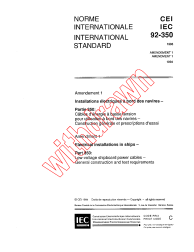 IEC 60092-350:1988/AMD1:1994