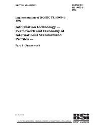 BS ISO/IEC TR 10000-1:1992