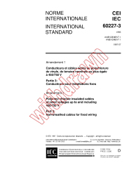 IEC 60227-3:1993/AMD1:1997