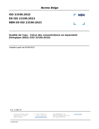 NBN EN ISO 23196:2023