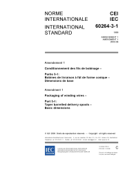 IEC 60264-3-1:1999/AMD1:2003