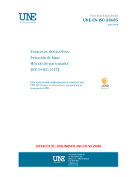 UNE-EN ISO 20485:2018