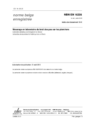 NBN EN 16205:2013