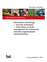 BS ISO/IEC 27010:2015