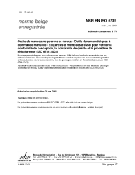 NBN EN ISO 6789:2003