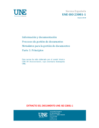 UNE-ISO 23081-1:2018