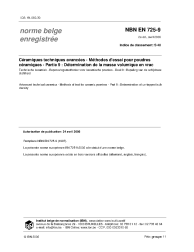 NBN EN 725-9:2006