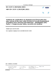 NBN EN 1519-1:2019/AC:2021