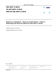 NBN EN ISO 6507-3:2018