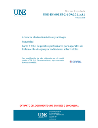 UNE-EN 60335-2-109:2011/A1:2018