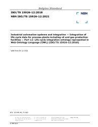 NBN ISO/TS 15926-12:2021