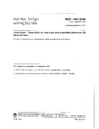 NBN ISO 2249:1992