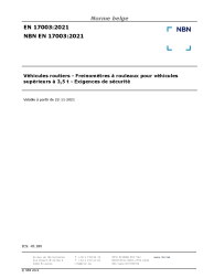 NBN EN 17003:2021