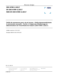 NBN EN ISO 6789-2:2017