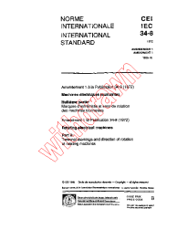 IEC 60034-8:1972/AMD1:1990