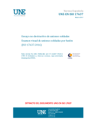 UNE-EN ISO 17637:2017