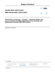 NBN ISO/IEC/IEEE 32675:2023