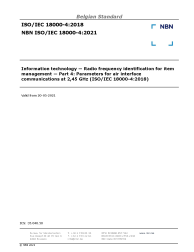 NBN ISO/IEC 18000-4:2021