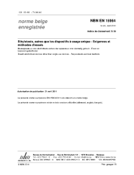 NBN EN 15964:2011