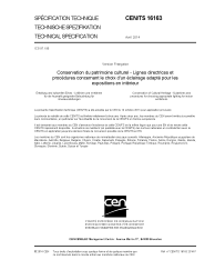 CEN/TS 16163:2014