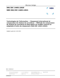NBN ISO/IEC 14651:2021