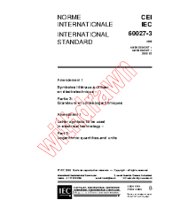 IEC 60027-3:1989/AMD1:2000