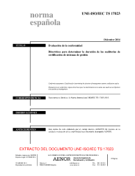 UNE-ISO/IEC TS 17023:2014