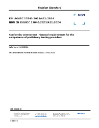 NBN EN ISO/IEC 17043:2023/A11:2024