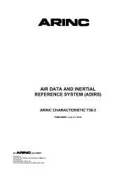 ARINC Characteristic 738-3:2001