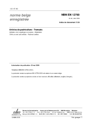NBN EN 12790:2009