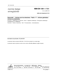 NBN EN 1991-1-7/A1:2014