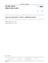 NBN EN 459-2:2021