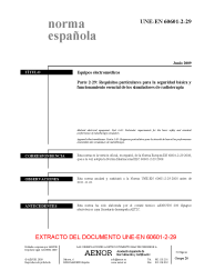 UNE-EN 60601-2-29:2009