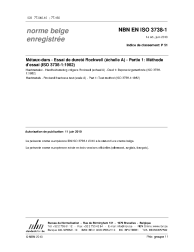 NBN EN ISO 3738-1:2010