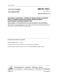 NBN EN 13022-1:2014