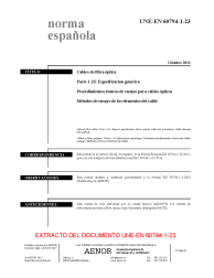 UNE-EN 60794-1-23:2013