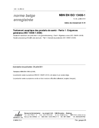 NBN EN ISO 13408-1:2011