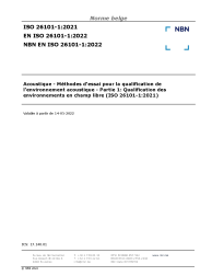 NBN EN ISO 26101-1:2022