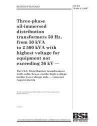 BS EN 50464-2-1:2007