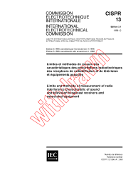 CISPR 13:1996+AMD1:1998 Consolidated