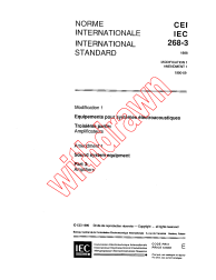 IEC 60268-3:1988/AMD1:1990