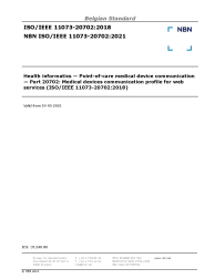 NBN ISO/IEEE 11073-20702:2021