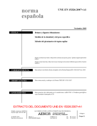 UNE-EN 15326:2007+A1:2009 (R2018)