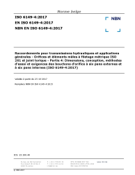 NBN EN ISO 6149-4:2017
