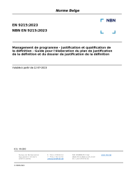 NBN EN 9215:2023