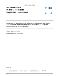 NBN EN ISO 11665-5:2020